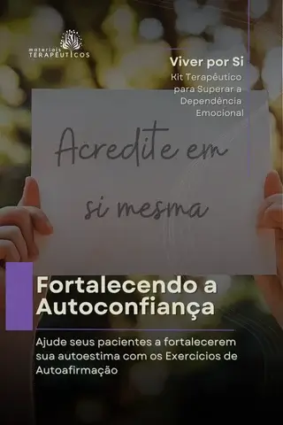 Fortalecendo a Autoconfiança: Exercícios de Autoafirmação Ajude seus pacientes a fortalecerem sua autoestima com os Exercícios de Autoafirmação, uma ferramenta essencial para promover uma visão positiva e independente de si mesmos.