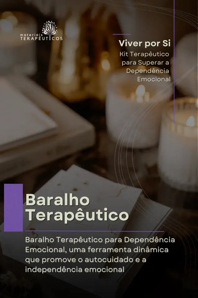 Baralho Terapêutico para Dependência Emocional Descubra o poder das cartas terapêuticas com o Baralho Terapêutico para Dependência Emocional, uma ferramenta dinâmica que promove o autocuidado e a independência emocional.